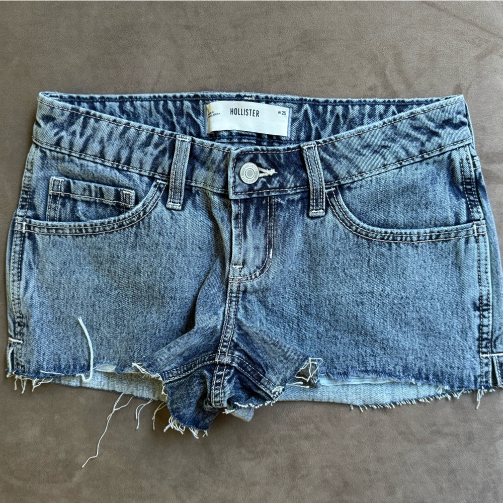 Hollister low rise jean shorts